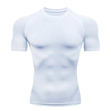 Aidase Sport T Shirt Men Quick Dry Short Sleeve Sport Tee Tops Gym Fitness Compression Shirt Training Running T-Shirt Men Rashgard aidase-shop