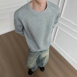 AIDASE  -  Men's Solid Color Deconstructed Long-Sleeved Sweatshirt American Retro Fashion Trend Loose Casual Breathable Niche Men's Tops aidase-shop