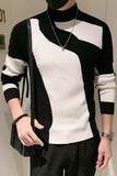 Aidase men's winter outfits Autumn/Winter Colored Half Turtleneck Sweater Men Long Sleeve Slim Fit Casual Pullover Social Underlying Knitwear Tops aidase-shop