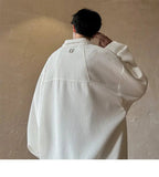 AIDASE  -  Trend Men Sweatshirt  Metal Zipper Decoration Long Sleeve Stand Collar Solid Color Male Jacket Coats 2025 New Tide 21E6616 aidase-shop