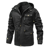 AIDASE  -  Winter Men's Fleece Jackets Thicken Hooded Outdoor Casual Coats Male Multi Pocket Warm Cargo jackets Cotton Parkas Man Outwear aidase-shop