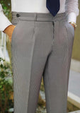 AIDASE  -  Modern Grid Men Suits 2 Piece Coat Pants Groom Gentleman Suit Business Blazer Pants Wedding Prom Party Jacket Size Customized aidase-shop