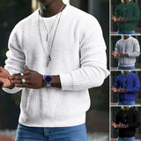 Trendy  Men Autumn Top Simple Style O Neck Men Autumn Top Pullover Streetwear Autumn Sweater Male Clothes aidase-shop
