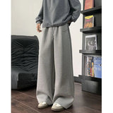 AIDASE  -  Scimitar Trousers Men's Winter Oversize Lazy and Relaxing Pants Straight Wide-leg Pants aidase-shop