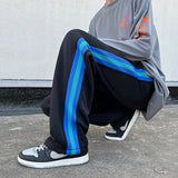 Aidase Straight Men's Sweatpants Flated Loose Jogger New Items In Baggy Trousers Goth Vintage Summer Casual Stylish Man Sweat Pants