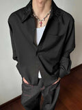 AIDASE  -  Chinese Style Embroidered Flower Collar Shirt Summer High-end Handsome Loose-fitting Shirt Ice Silk Drape Long-sleeved Jacket aidase-shop