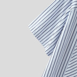 AIDASE  -  Men Shirt Striped Patchwork Lapel Short Sleeve Button Men Clothing Streetwear Korean Style Loose Fashion Casual Tops Men aidase-shop