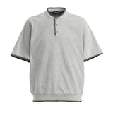 AIDASE  -  Men's T shirt Crew Neck Button Decoration Color Block Design Soft Breathable Quick dry Loose Minimalist Versatile Short Sleeve
