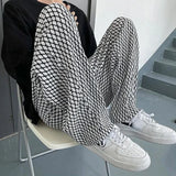 Aidase Men's Casual Pants Hip Hop Hippie Trousers Male Plaid Loose Summer Stylish Korean Style Y2k Cotton Long New In Comfortable aidase-shop