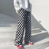 AIDASE  -  Harajuku Streetwear Plaid Men's Hip Hop Pants Couple Clothing Streetwear Brand Male Casual Large Size Trousers aidase-shop