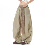 AIDASE  -  American Style Men's Scimitar Casual Pants Pleated Sequin Belt Elastic Waist Design Loose Straight-leg Men Trousers 21E6680 aidase-shop