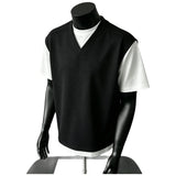 AIDASE  -  Casual American Retro Style Mock Two-Piece Short Sleeve T-Shirt for Men Summer Youth Leisure Sports Top Trendy Cleanfit Shirt aidase-shop