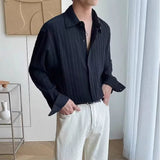 AIDASE  -  Men's Clothing Shirts Long Sleeve New Fashion Turn-down Collar Simple Comfortable Versatile Selling Versatile aidase-shop