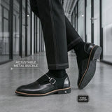 AIDASE  -  Men Business Formal Leather Shoes Men Comfortable Breathable Anti-slip Office Brand Shoes Gentleman Social Shoes Sizes 38-46 aidase-shop