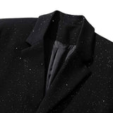 AIDASE  -  Winter New Male Solid Color Starry Sky Long Sleeve Jacket American Fashion Trend Leisure High Street Loose Niche Men's Tops aidase-shop