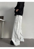 AIDASE  -  Summer New Men Jeans Loose Wide Leg Floor-Length Male Denim Pants Niche Design Style Highlighted Lines Trousers 21E6844 aidase-shop