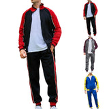 AIDASE  -  3 Piece Suits For Men Slim Fit Long Sleeved Zip Sports Men Color Fashion Casual Winter Men Suit Tuxedo 68 Men'S Matching Sets aidase-shop