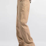 AIDASE  -  New Autumn Winter American Retro Khaki Washed Casual Pants Men's Loose Straight Leg Jeans Trousers Comfortable Straight Cut Deni aidase-shop