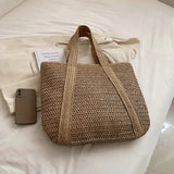 AIDASE  -  Summer Straw Woven Bag for Women Handbags Handmade Raffia Beach Boho Shoulder Bag Large Tote Bag Tassel Shopping Bag Bolsas aidase-shop