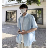 AIDASE  -  Tian Blue Ice Silk Cool Sensation ort Sve irt Men Summer Korean Sle Youthful Sun Protection irt Premium Feel aidase-shop