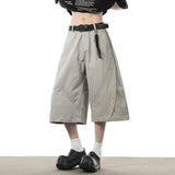 AIDASE  -  Summer American Shorts Trendy Loose Casual Design Curved Knife Seven Quarter Pants Korea Fashion aidase-shop