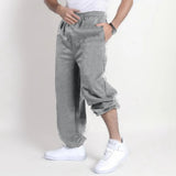 AIDASE  -  Mens Workout Pants with Pockets Men's Solid Color Overalls Casual Pocket Sports Work Casual Pants aidase-shop