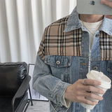 AIDASE  -  Stylish Casual Spring Autumn Denim Jacket for Men Trendy Versatile Korean Version Jacket Loose Fit Casual Wear aidase-shop