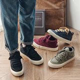 AIDASE  -  Men's Training Sneakers High Top  Autumn Casual Skate-inspired Shoes Versatile Minimalist Solid Students Board Shoes aidase-shop