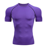 Aidase Sport T Shirt Men Quick Dry Short Sleeve Sport Tee Tops Gym Fitness Compression Shirt Training Running T-Shirt Men Rashgard aidase-shop