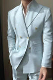 AIDASE  -  Formal Solid Color Wedding Men Suits 2 Piece Coat Pants Groom Business Suit Business Blazer Pants Prom Party Jacket Customized aidase-shop