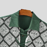 AIDASE  -  Men Shirt Lace Patchwork Pleated Lapel Short Sleeve Men Clothing Summer Streetwear 2025 Loose Fashion Casual Male Shirts aidase-shop