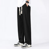 AIDASE  -  Summer High Quality Ice Silk Wide Leg Pants for Men's New Trendy Versatile Floor Sweeping Straight Leg Casual Sports Pant aidase-shop