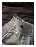 AIDASE  -  Old Money Style Linen Casual Pants for Men, Summer Thin Breathable Lightweight, High Waist, Straight Wide Leg, Micro Flare Suit aidase-shop