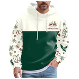 AIDASE  -  Fashion Christmas Print Hoodies Pullover For Men Long Sleeve Casual Warm Sweatshirts Large Sized Work Sport Wears Outdoor aidase-shop