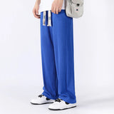AIDASE  -  Summer High Quality Ice Silk Wide Leg Pants for Men's New Trendy Versatile Floor Sweeping Straight Leg Casual Sports Pant aidase-shop