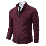 =Aidase 2024 New Men's Sweaters Autumn Winter Warm Zipper Cardigan Sweaters Man Casual Knitwear Sweatercoat male clothe aidase-shop