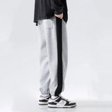 AIDASE  -  Fashion Summer Quick Drawing Loose Straight Pants Men Panelled Elastic Waist Sports Drawstring Pockets Casual Versatile Trousers aidase-shop