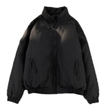 AIDASE  -  Retro Japanese Style Loose Casual Shoulder Zipper Jacket for Men And Women Spring Autumn Stand Collar Workwear Coat aidase-shop