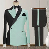 Aidase One Button Men's Suits New Design Costume Homme Peak Lapel 2 Piece Jacket Pants Full Sets Luxury Costume Homme Custom Blazer aidase-shop