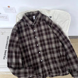 AIDASE  -  Loose Long Sve Casual irt for Men Spring Autumn Polyester Fiber Button Detail Other Sle Other Season Spring aidase-shop