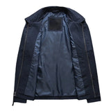 Aidase Autumn Winter Mens Oversized Jacket Casual Zip Up Zipper Jackets Plus Size Xxxl Boys Blue Black Outerwear Coat High Quality aidase-shop