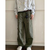 AIDASE  -  New Autumn and Winter Fashion Korean Version Patchwork Retro Workwear Wide Leg Loose and Versatile Handsome Youth Casual Pants aidase-shop