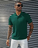 AIDASE  -  Europe And The United States Summer Men Pit Strip Quick-drying Stretch Lapel Polo Shirt Men Polo Shirt Short-sleeved T-shirt Men aidase-shop