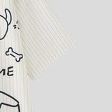 AIDASE  -  Men Shirt Printing Striped Lapel Short Sleeve Summer Male Tops Streetwear Loose 2025 Shirts Fashion Casual Men Clothing aidase-shop