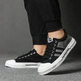 AIDASE  -  New Men's Canvas Shoes Lace Up Spring and Summer Casual Low top Cloth Breathable Korean Fashion Canvas Shoes SS26118 aidase-shop