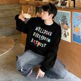 30.12Aidase Trendy Korean Splicing Striped Sports Sweatshirt Men's Autumn Y2K New Street American Casual Hooded Jacket Couple Hoodie aidase-shop