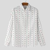 AIDASE  -  Men Shirt Striped Printing Lapel Long Sleeve Loose Men Clothing Streetwear Fashion Casual Tops Male Shirts S-5XL aidase-shop