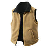 AIDASE  -  Autumn Winter Men's Double-Sided Vests Fashion Thick Warm Sleeveless Coats Male Corduroy Loose Casual Vest Man Solid Waistcoat aidase-shop