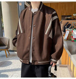 AIDASE  -  Spring and Autumn Stand Collar Baseball Jacket for Men Loose Casual Windproof and Warm Top M-3XL aidase-shop