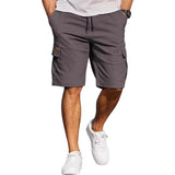 AIDASE  -  New Simple Versatile Harajuku Workwear Pants Large Size Running Shorts Multi-Pocket Straight Leg Cotton Polyester Blend aidase-shop